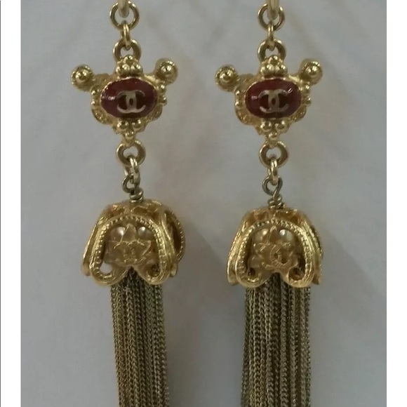 CHANEL Jewelry - Chanel long dangle earrings! Brand new!